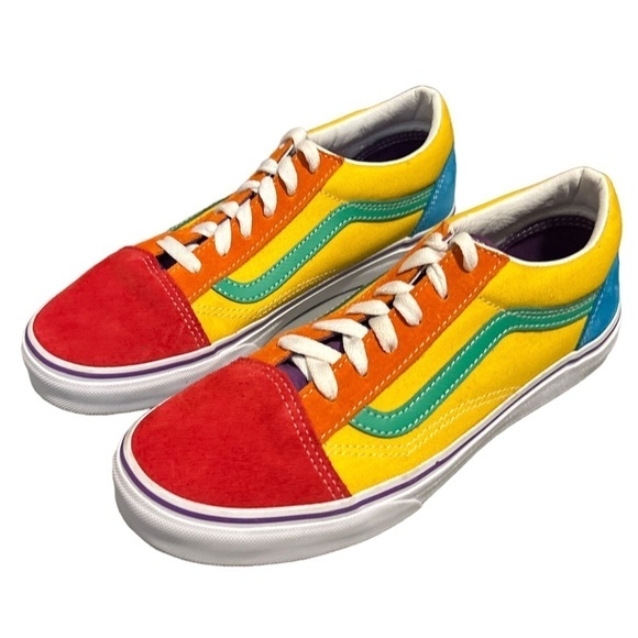 Vans Shoes - Van's Old Skool Colorblock Suede Sneakers Juniors Size 6.5